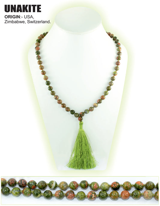 Unakite Stone Mala