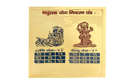 Shani Ketu Napunsak Yog Nivaran Yantra