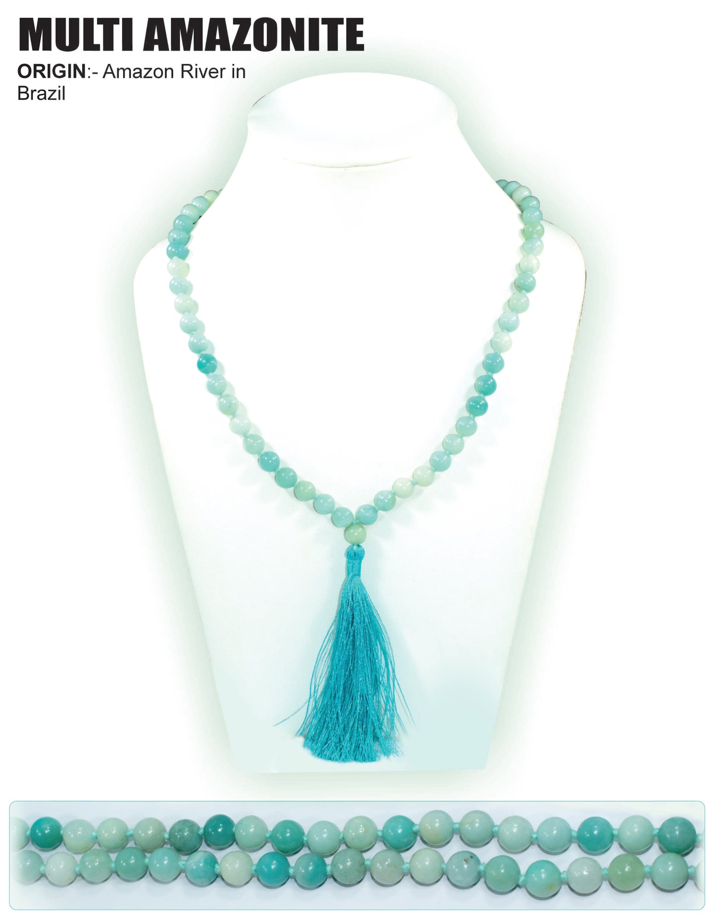 Multi Amazonite Stone Mala