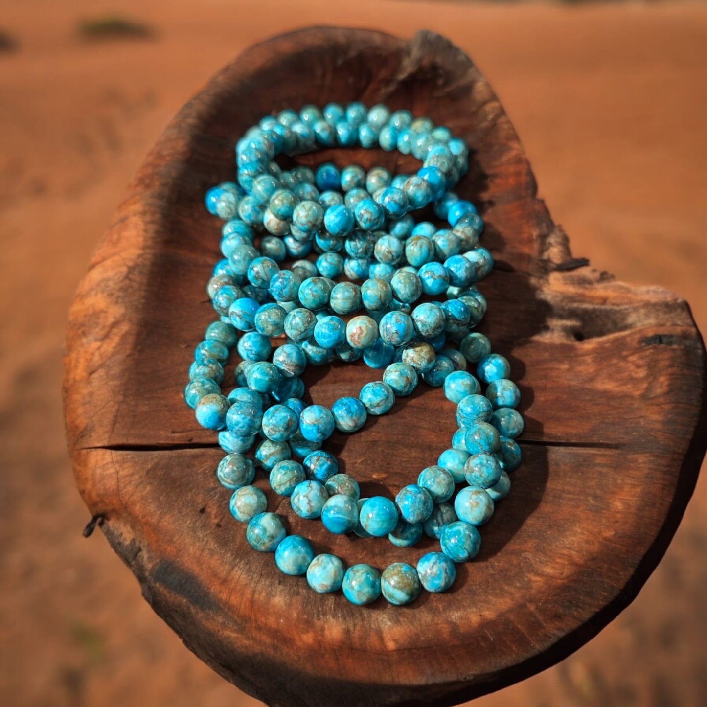 Blue Magnesite Turquoise Bracelet