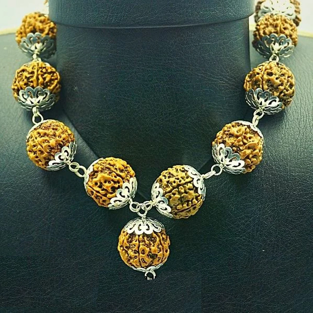 Rudraksha Metal Mala