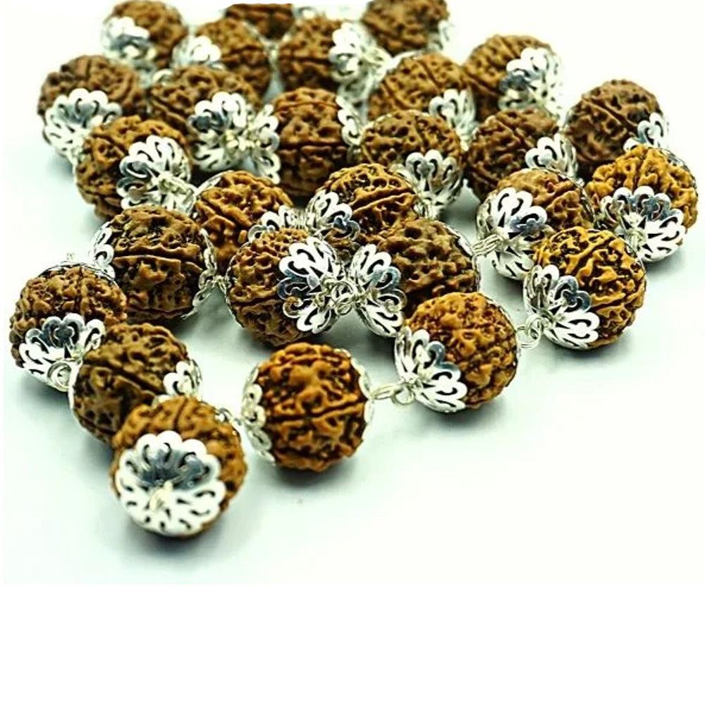 Rudraksha Metal Mala