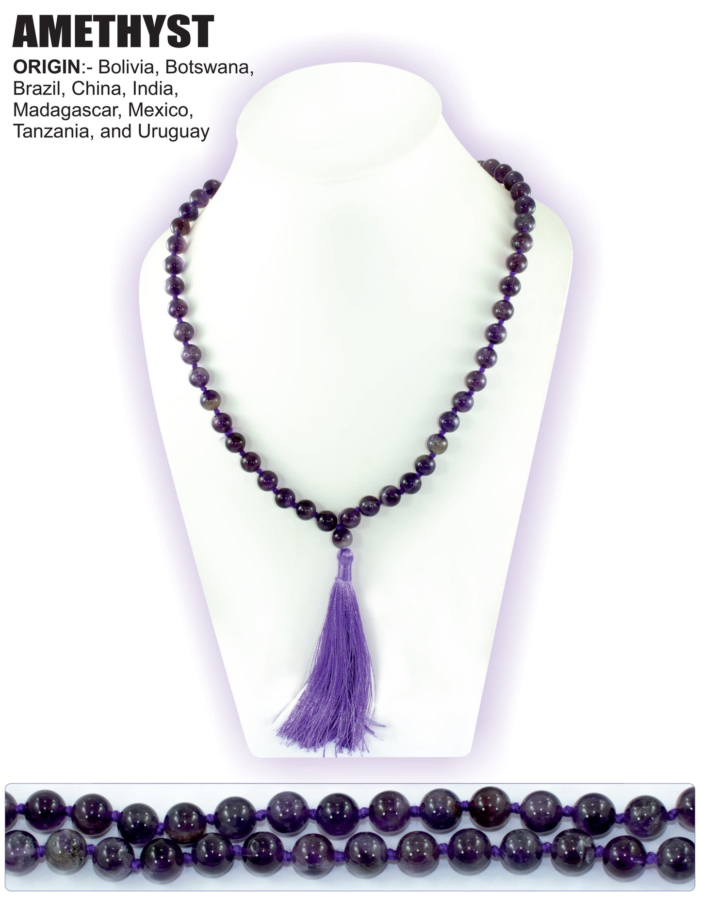 Amethyst Stone Mala