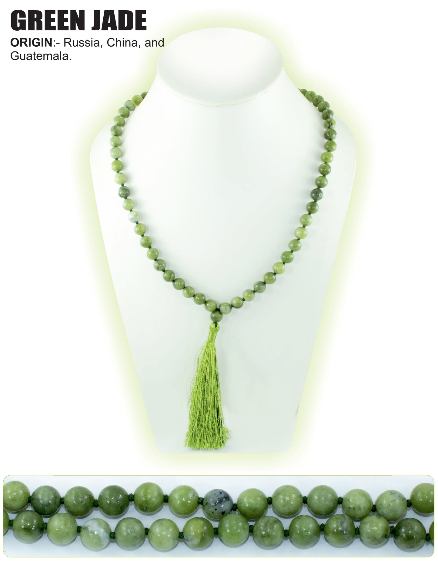 Green Jade Stone Mala