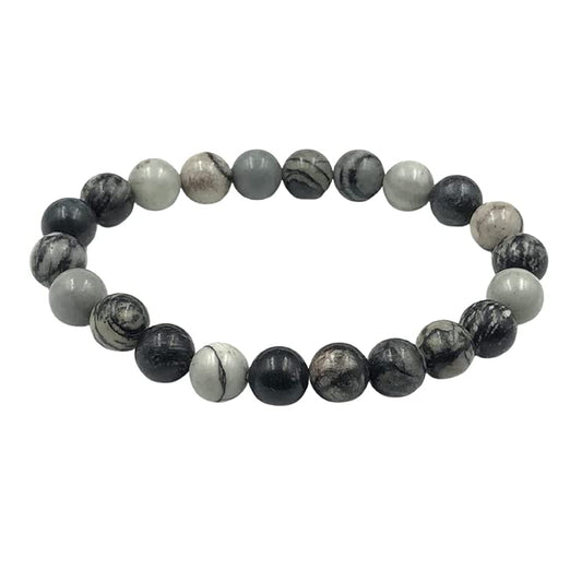 Black Web Jasper Bracelet