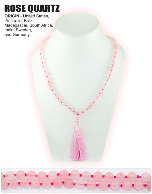 Rose Quartz Stone Mala