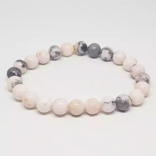 Pink Zebra Stone Bracelet