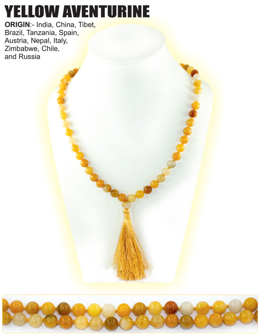 Yellow Aventurine Stone Mala