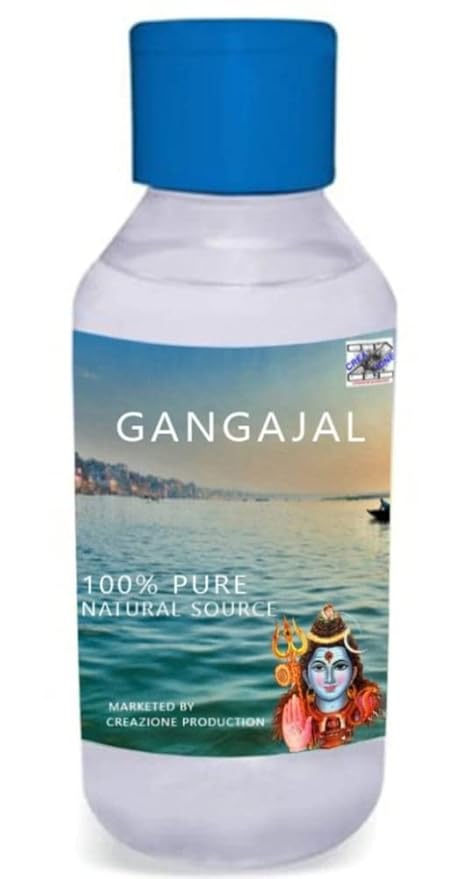 Pure Ganga Jal Gangajal Holy Water 100ml (Pack of 2) Positive Energy Religious Ceremony