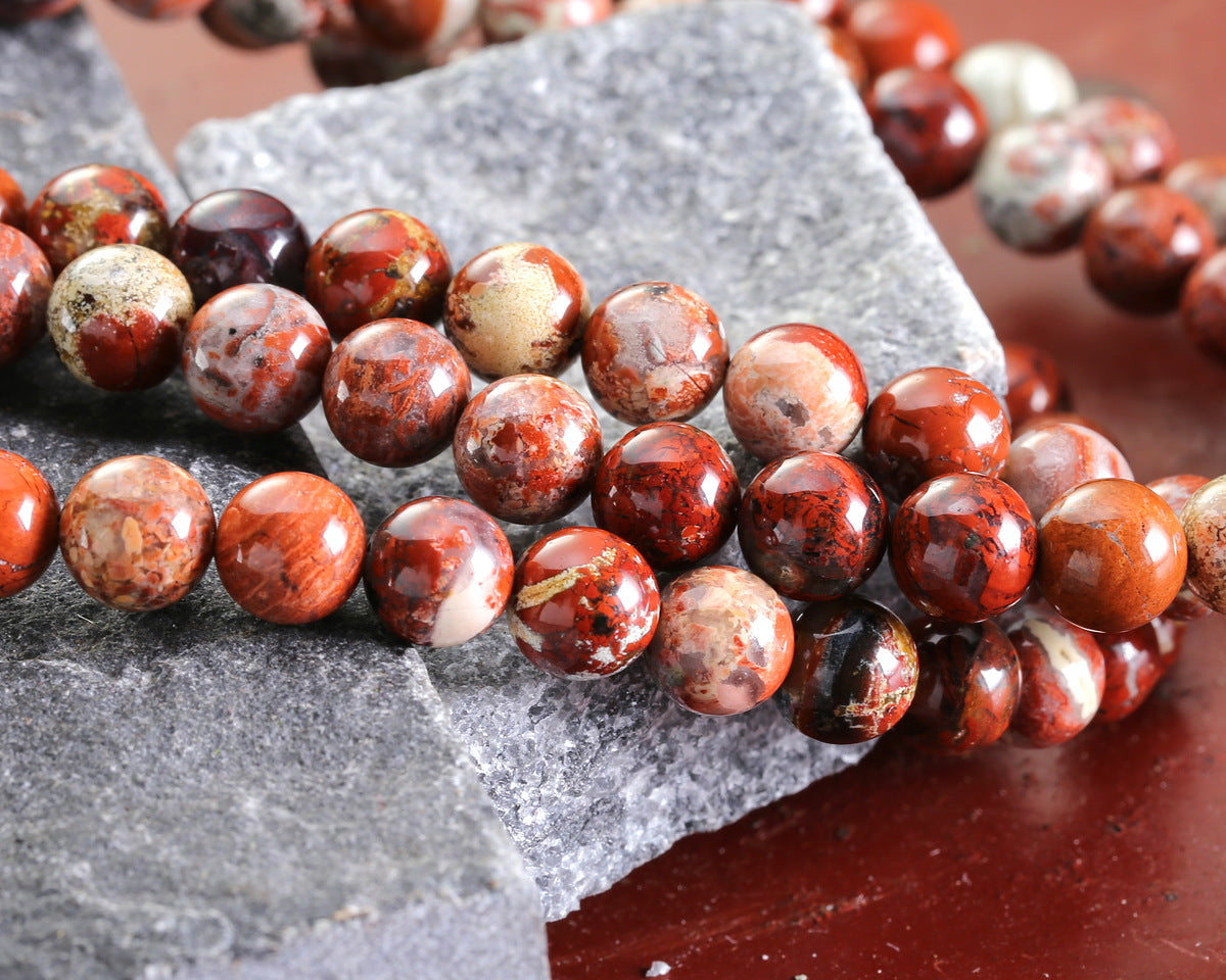 Poppy Jasper Stone Mala