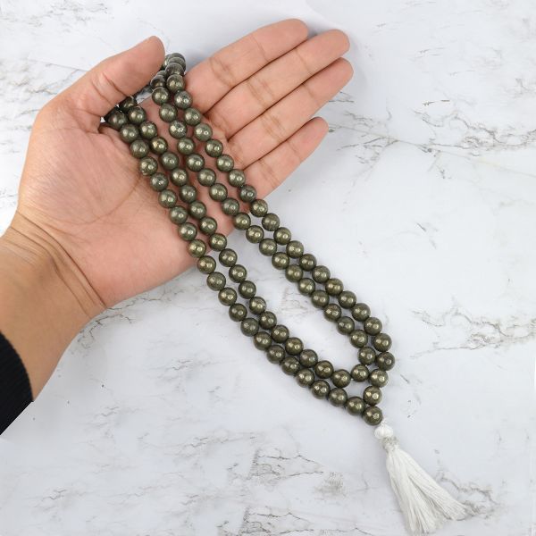 Natural Pyrite Mala