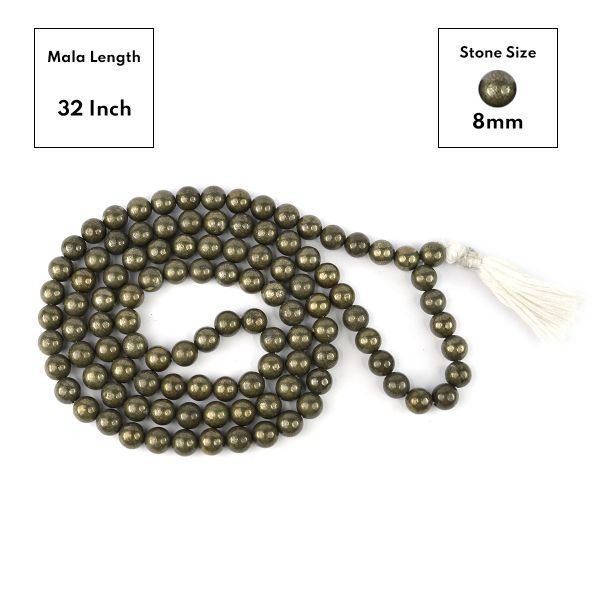 Natural Pyrite Mala