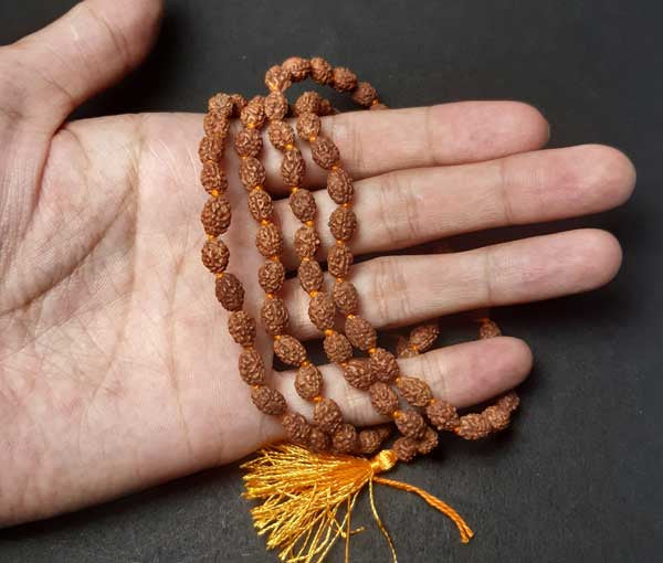 3 Mukhi  Rudraksha Mala