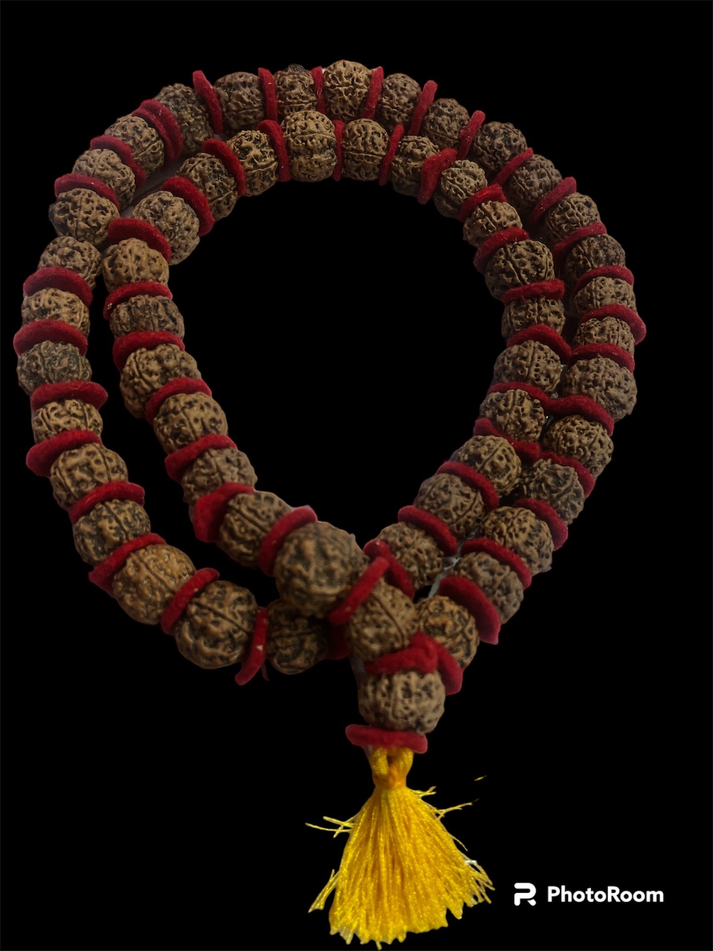 5 Mukhi Rudraksha Kantha Mala 54+1 Beads Pure