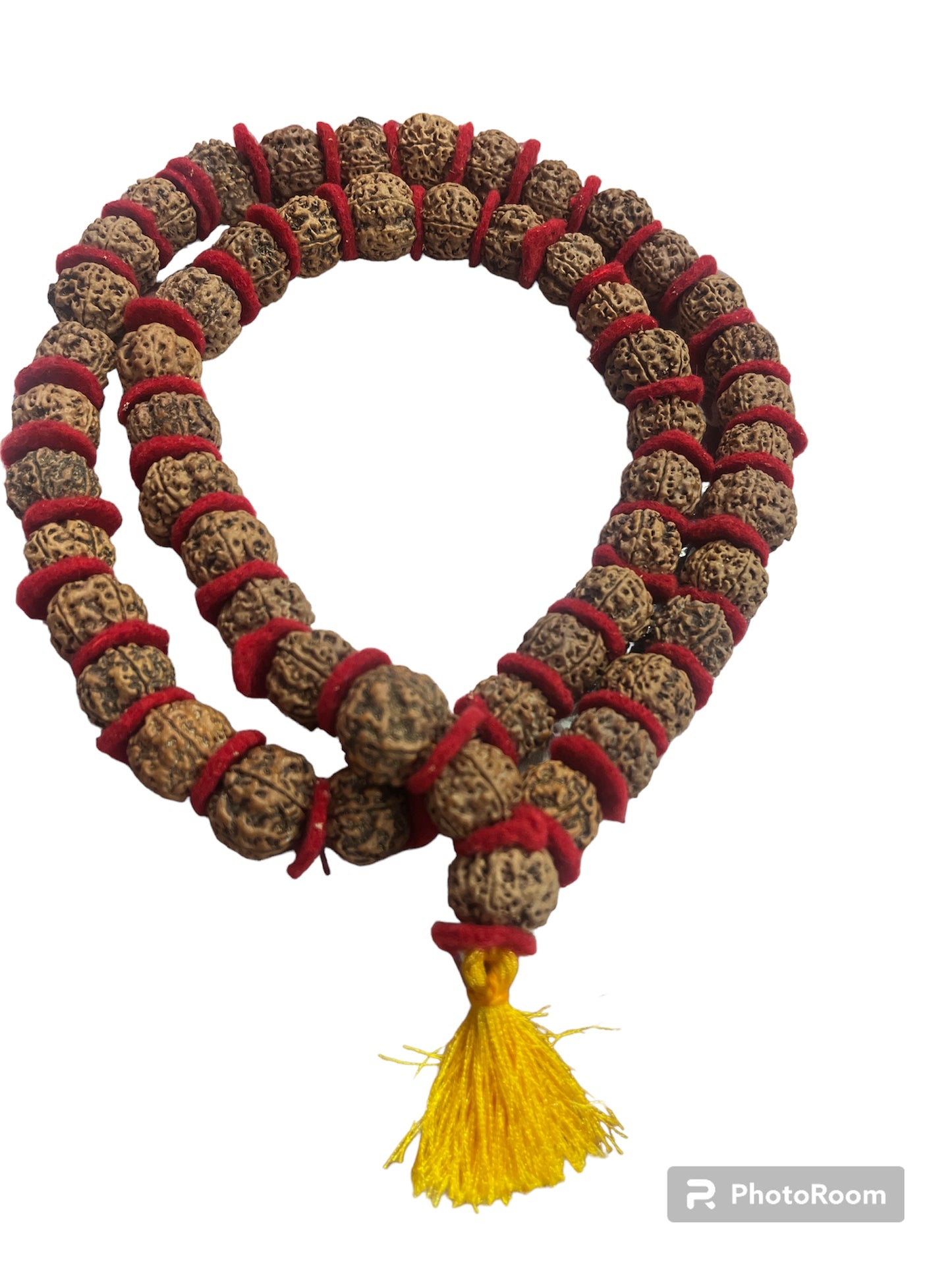 5 Mukhi Rudraksha Kantha Mala 54+1 Beads Pure