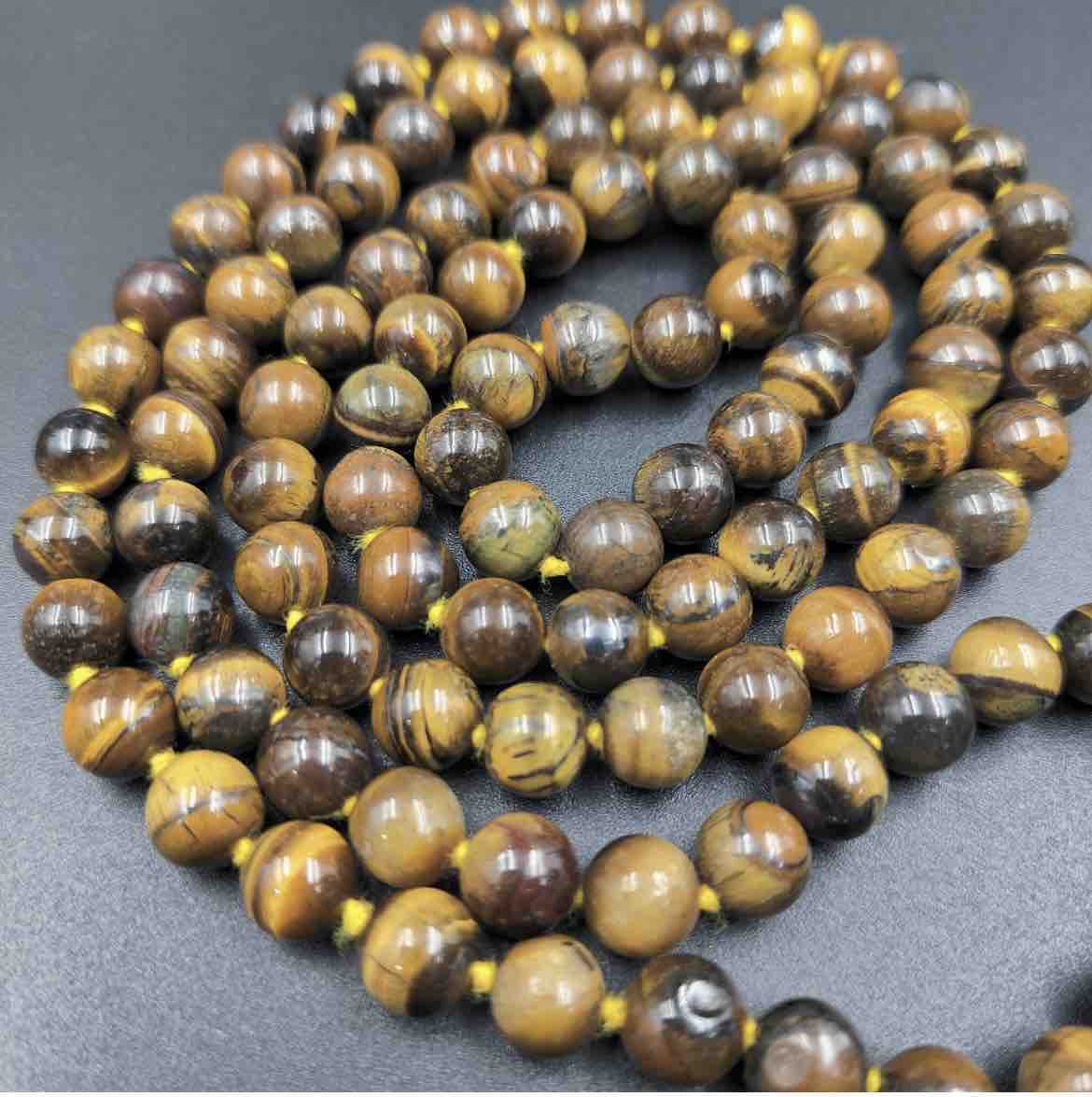 Tiger Eye Stone Mala