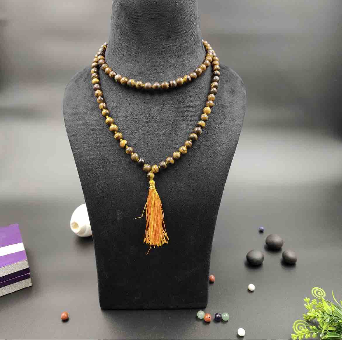 Tiger Eye Stone Mala