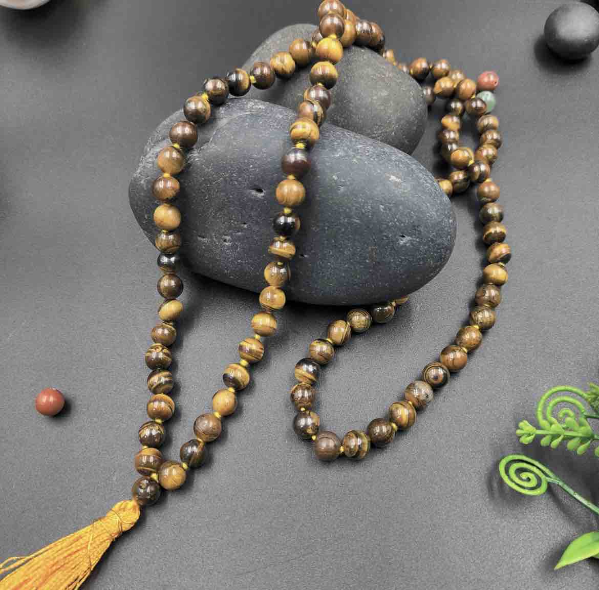 Tiger Eye Stone Mala