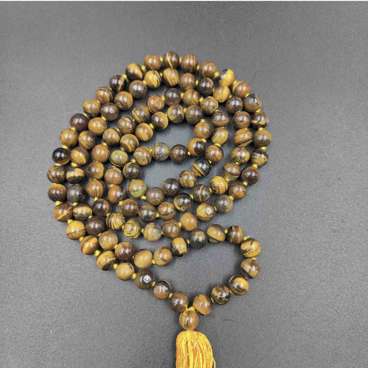 Tiger Eye Stone Mala