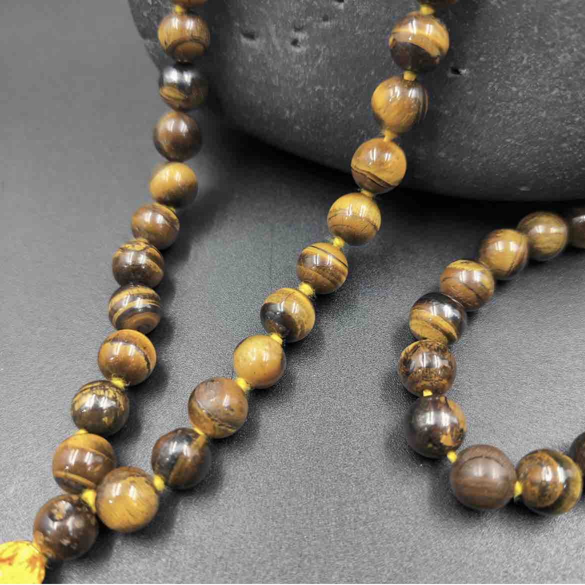 Tiger Eye Stone Mala