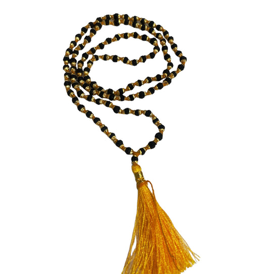 5 Mukhi Black Rudraksha Metal Mala