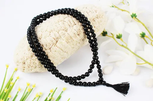 Black Jade Stone Mala