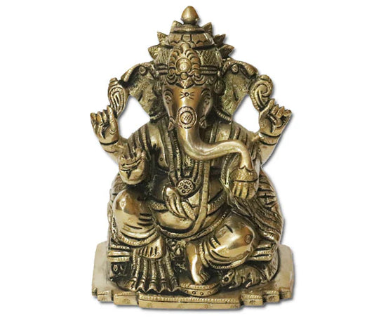 Lord Ganesha Antique brass idol