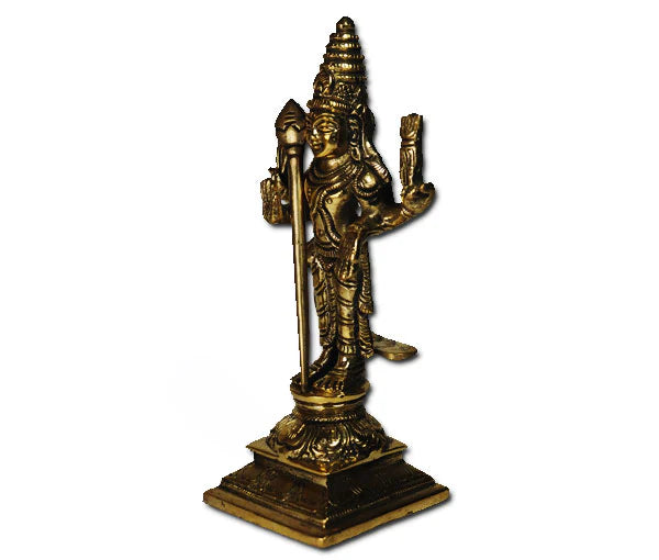 Karthikey (Murugan) Pure Antique Brass Idol