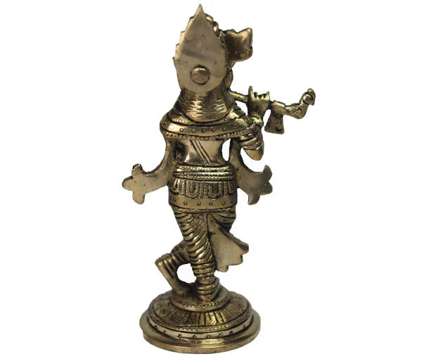 Lord Krishna Playing Flute Idol