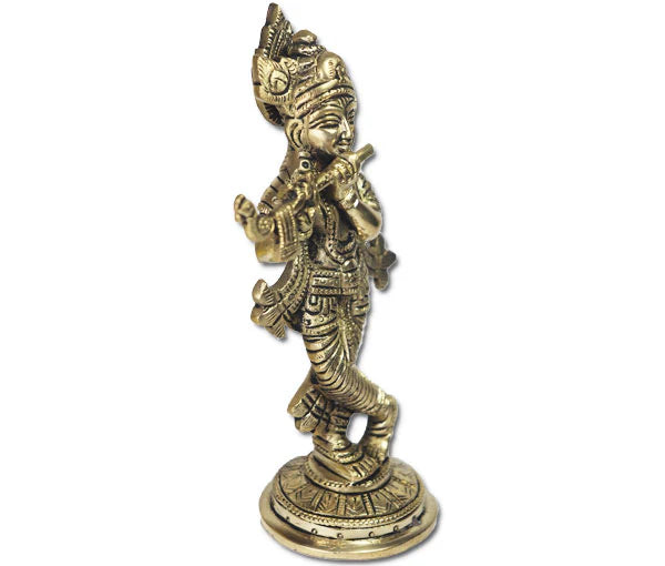 Lord Krishna Playing Flute Idol