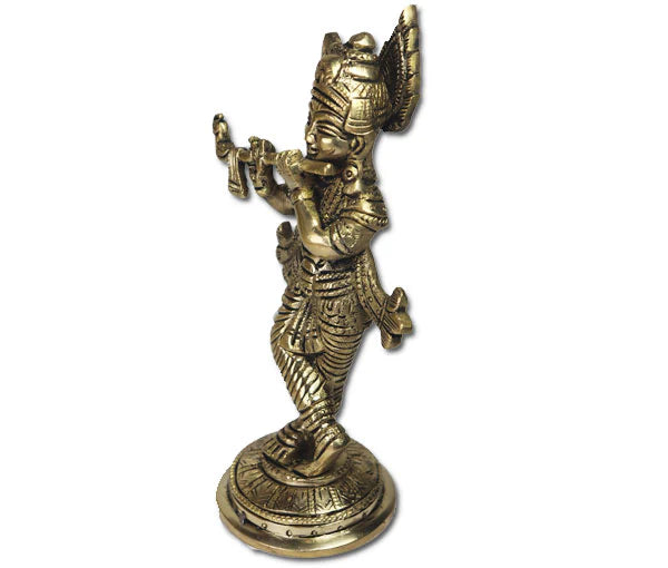 Lord Krishna Playing Flute Idol