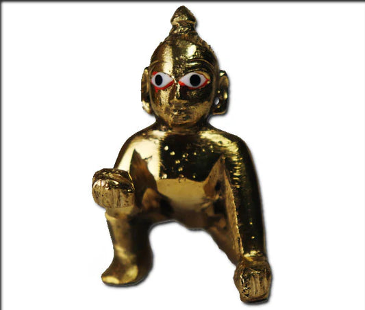 Laddu Gopal Pure Brass Idol