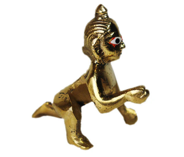 Laddu Gopal Pure Brass Idol