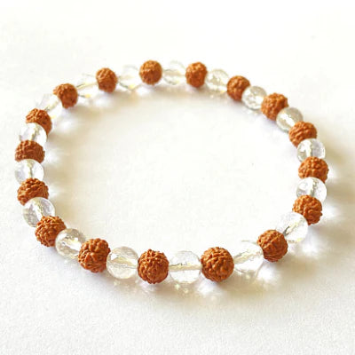 Sphatik Rudraksha Bracelet