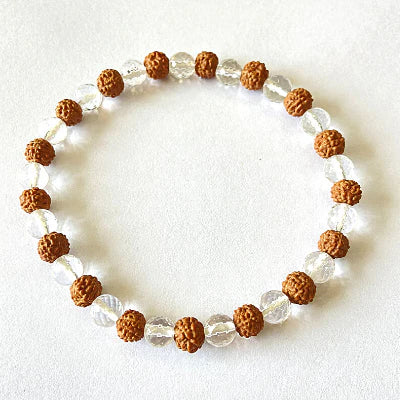 Sphatik Rudraksha Bracelet