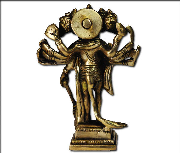 Panchmukhi Hanumana Pure Brass Idol