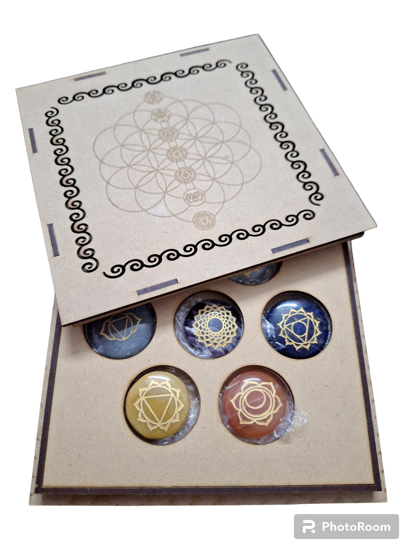 Seven Chakra Healing Stone Box