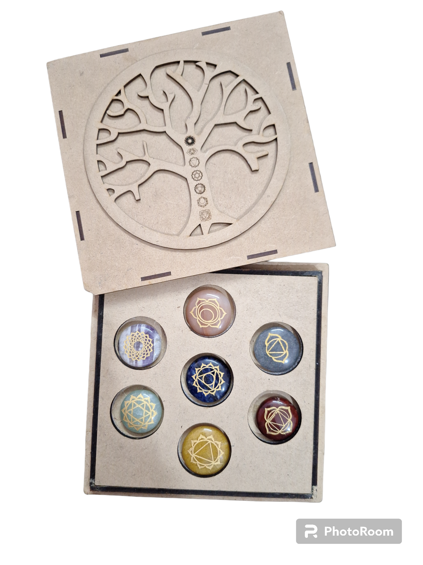 Seven Chakra Healing Stone Box