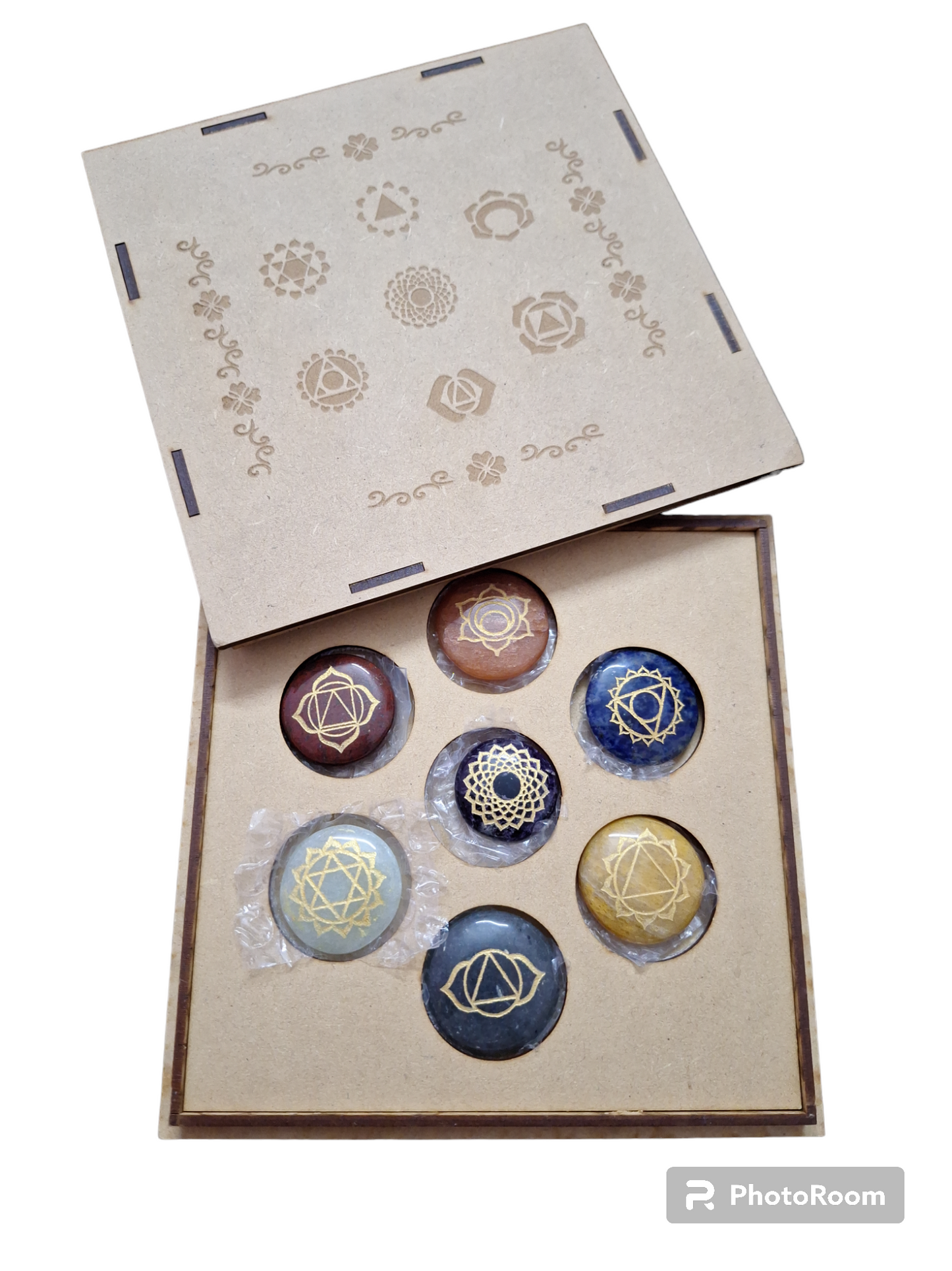 Seven Chakra Healing Stone Box