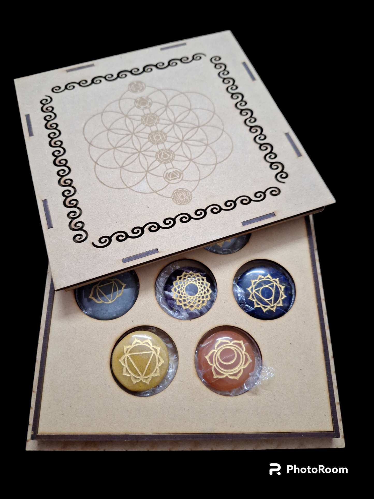 Seven Chakra Healing Stone Box