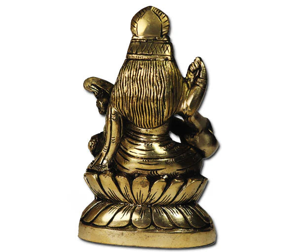 Maa Saraswati pure antique brass idol