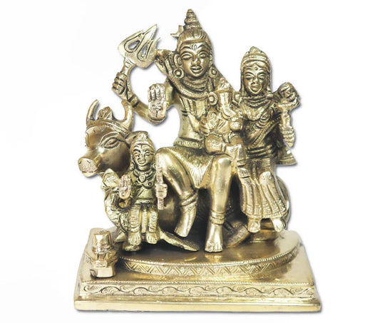 Shiv Parivar pure brass Idol (2kg)