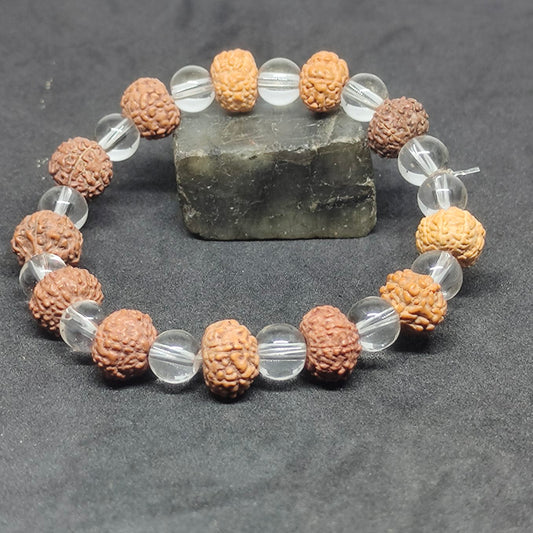 Sphatik Rudraksha Bracelet